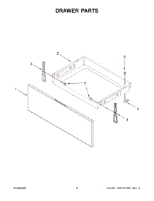 05 - Drawer Parts parts for Whirlpool Range YWEE515S0LS3 from AppliancePartsPros.com