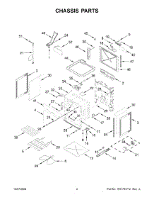 03 - Chassis Parts parts for Whirlpool Range YWEE515S0LV3 from AppliancePartsPros.com