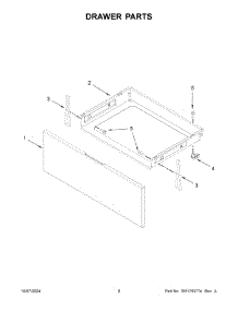 05 - Drawer Parts parts for Whirlpool Range YWEE515S0LV3 from AppliancePartsPros.com