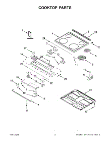 02 - Cooktop Parts parts for Whirlpool Range YWEE515S0LV3 from AppliancePartsPros.com