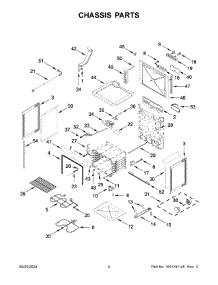 03 - Chassis Parts parts for Whirlpool Range YWEE515S0LW3 from AppliancePartsPros.com