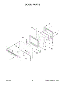 04 - Door Parts parts for Whirlpool Range YWEE515S0LW3 from AppliancePartsPros.com