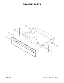 05 - Drawer Parts parts for Whirlpool Range YWEE515S0LW3 from AppliancePartsPros.com