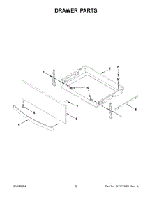 Drawer Parts parts for Whirlpool Range YWEE750H0HB5 from AppliancePartsPros.com