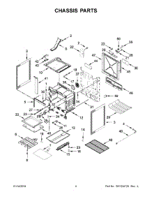 03 - Chassis Parts parts for Whirlpool Range YWEE750H0HV1 from AppliancePartsPros.com