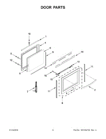 04 - Door Parts parts for Whirlpool Range YWEE750H0HV1 from AppliancePartsPros.com