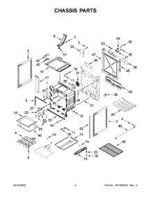03 - Chassis Parts parts for Whirlpool Range YWEE750H0HV4 from AppliancePartsPros.com