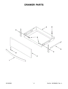 05 - Drawer Parts parts for Whirlpool Range YWEE750H0HZ4 from AppliancePartsPros.com