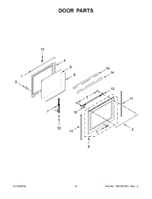 04 - Door Parts parts for Whirlpool Range YWEEA25H0HZ1 from AppliancePartsPros.com