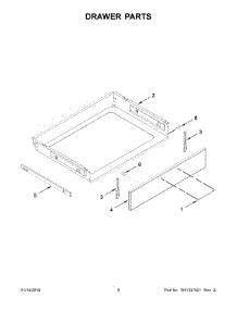 05 - Drawer Parts parts for Whirlpool Range YWEEA25H0HZ1 from AppliancePartsPros.com