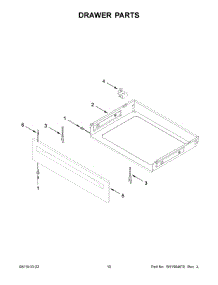 06 - Drawer Parts parts for Whirlpool Range YWFC150M0JW1 from AppliancePartsPros.com