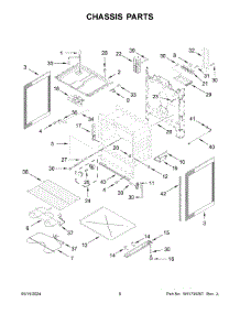 04 - Chassis Parts parts for Whirlpool Range YWFC315S0JS4 from AppliancePartsPros.com