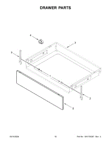06 - Drawer Parts parts for Whirlpool Range YWFC315S0JS4 from AppliancePartsPros.com