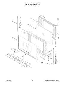 05 - Door Parts parts for Whirlpool Range YWFC315S0JW4 from AppliancePartsPros.com
