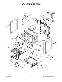 04 - Chassis Parts parts for Whirlpool Range YWFE505W0JW3 from AppliancePartsPros.com