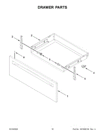 06 - Drawer Parts parts for Whirlpool Range YWFE505W0JW3 from AppliancePartsPros.com