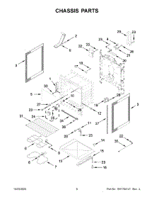 04 - Chassis Parts parts for Whirlpool Range YWFE505W0JW4 from AppliancePartsPros.com