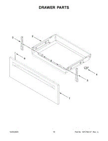 06 - Drawer Parts parts for Whirlpool Range YWFE505W0JW4 from AppliancePartsPros.com