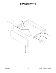 06 - Drawer Parts parts for Whirlpool Range YWFE505W0JZ4 from AppliancePartsPros.com