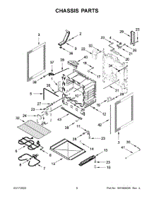 04 - Chassis Parts parts for Whirlpool Range YWFE515S0JW3 from AppliancePartsPros.com