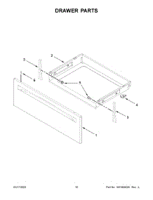06 - Drawer Parts parts for Whirlpool Range YWFE515S0JW3 from AppliancePartsPros.com
