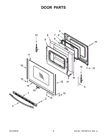 05 - Door Parts parts for Whirlpool Range YWFE520S0FW2 from AppliancePartsPros.com