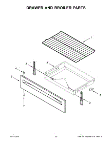 06 - Drawer And Broiler Parts parts for Whirlpool Range YWFE520S0FW2 from AppliancePartsPros.com