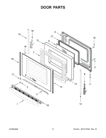 05 - Door Parts parts for Whirlpool Range YWFE521S0HS5 from AppliancePartsPros.com