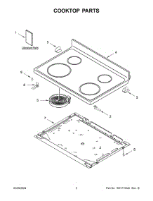 02 - Cooktop Parts parts for Whirlpool Range YWFE521S0HS5 from AppliancePartsPros.com