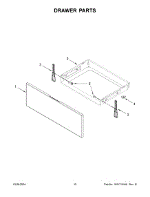 06 - Drawer Parts parts for Whirlpool Range YWFE521S0HS5 from AppliancePartsPros.com