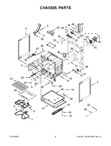 04 - Chassis Parts parts for Whirlpool Range YWFE550S0HW2 from AppliancePartsPros.com