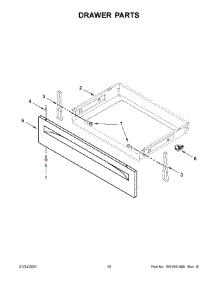 06 - Drawer Parts parts for Whirlpool Range YWFE550S0HW2 from AppliancePartsPros.com
