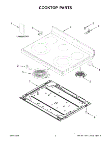 02 - Cooktop Parts parts for Whirlpool Range YWFE775H0HB5 from AppliancePartsPros.com