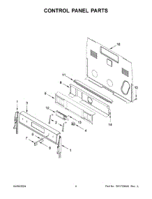 03 - Control Panel Parts parts for Whirlpool Range YWFE775H0HB5 from AppliancePartsPros.com