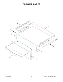 Drawer Parts parts for Whirlpool Range YWFE975H0HV5 from AppliancePartsPros.com