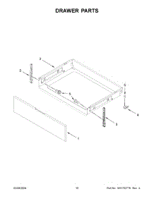 Drawer Parts parts for Whirlpool Range YWFES3530RS0 from AppliancePartsPros.com