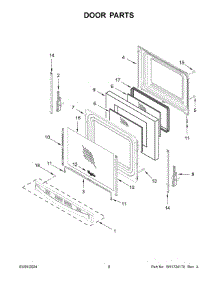 Door Parts parts for Whirlpool Range YWFES3530RW0 from AppliancePartsPros.com