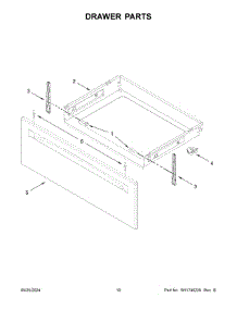 06 - Drawer Parts parts for Whirlpool Range YWFES5030RB0 from AppliancePartsPros.com