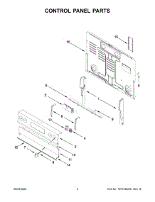 03 - Control Panel Parts parts for Whirlpool Range YWFES5030RB0 from AppliancePartsPros.com