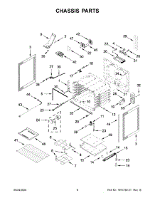 04 - Chassis Parts parts for Whirlpool Range YWFES5030RV0 from AppliancePartsPros.com