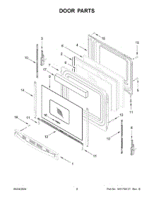05 - Door Parts parts for Whirlpool Range YWFES5030RV0 from AppliancePartsPros.com