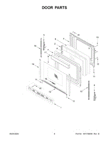 05 - Door Parts parts for Whirlpool Range YWFES5030RW0 from AppliancePartsPros.com