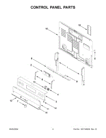 03 - Control Panel Parts parts for Whirlpool Range YWFES5030RW0 from AppliancePartsPros.com