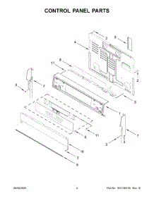 Control Panel Parts parts for Whirlpool Range YWFES7530RV0 from AppliancePartsPros.com