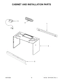 07 - Cabinet And Installation Parts parts for Whirlpool Microwave YWMH31017HS05 from AppliancePartsPros.com