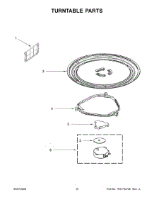 06 - Turntable Parts parts for Whirlpool Microwave YWMH31017HS05 from AppliancePartsPros.com