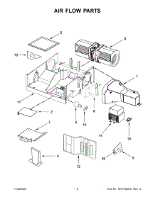05 - Air Flow Parts parts for Whirlpool Microwave YWMH31017HS10 from AppliancePartsPros.com