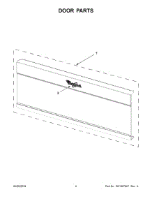 03 - Door Parts parts for Whirlpool Microwave YWML75011HN5 from AppliancePartsPros.com