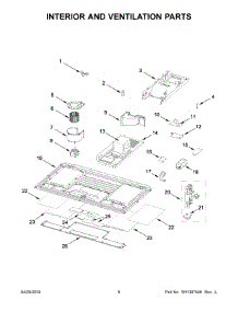 04 - Interior And Ventilation Parts parts for Whirlpool Microwave YWML75011HV6 from AppliancePartsPros.com