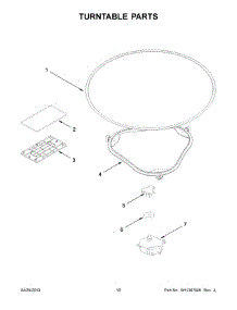 06 - Turntable Parts parts for Whirlpool Microwave YWML75011HV6 from AppliancePartsPros.com